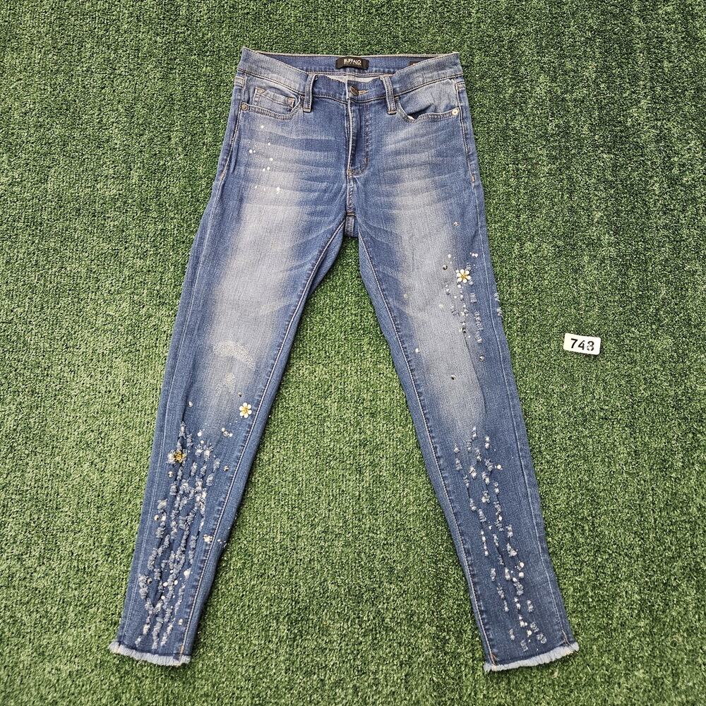 BUFFALO DAVID BITTON FAITH Jeans Womens 27 Blue Mid Rise Skinny Stretch